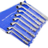 8pc L Shaped Socket Wrench Set Nut Driver 8-19mm Metric 6 Point Hex SIL323