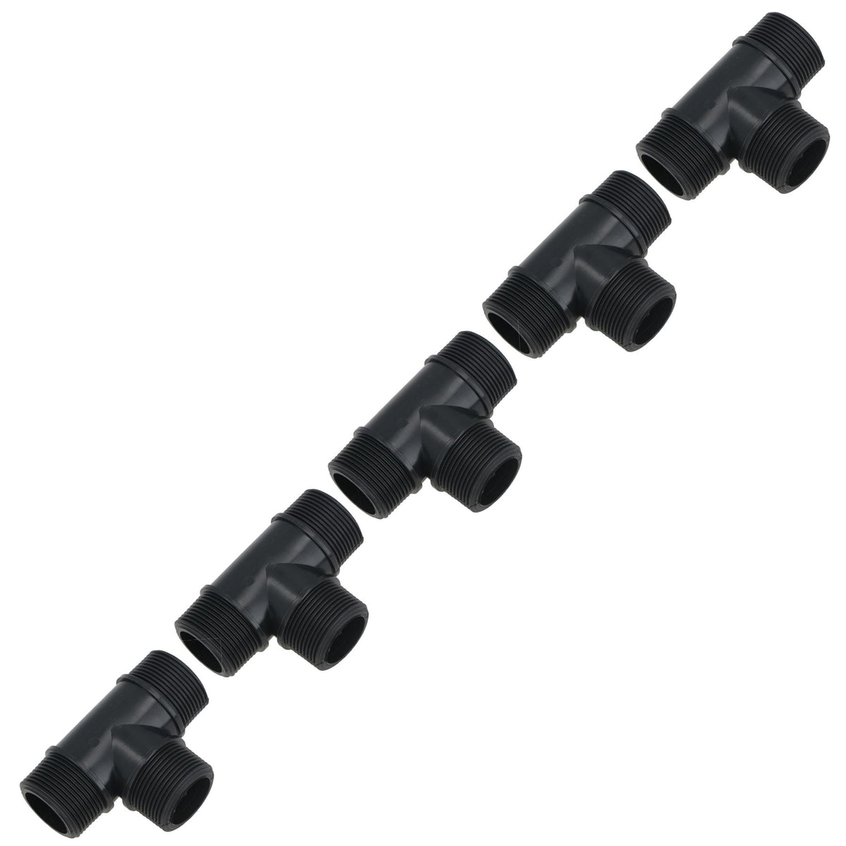 Polypropylene PP 1in BSP Male Threaded 90° Tee Piece Equal Tees