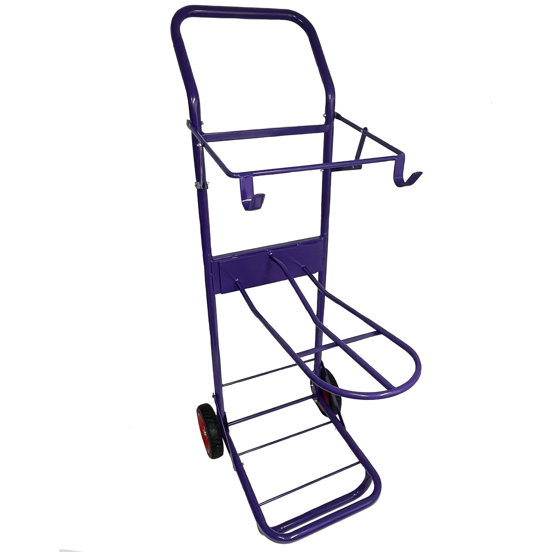 Heavy Duty Purple Saddle Trolley Equestrian Horse Stable Tack Room Equipment