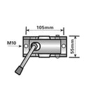 42mm Stütze / Drop Stand mit Klemme 460mm lang für Anhänger / Jockey TR009_TR023