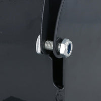 Grey Flush Fit Fence Post Bolt Down Shoe Holder Support 100mm x 100mm