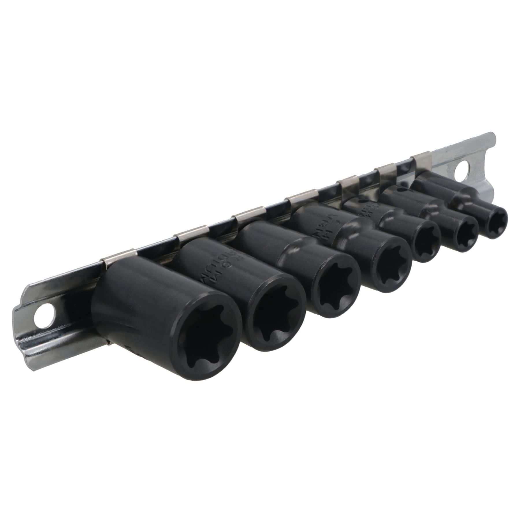 7pc Impacted Impact Female Torx Star E Sockets E6 - E16 1/4" + 3/8" Drive