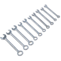 10pc Mini Equal Combination Spanner Set 4 - 11mm Micro Wrench Metric