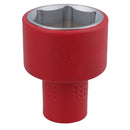 1/2in drive VDE Insulated Shallow Metric Socket 6 Sided Single Hex 1000 V