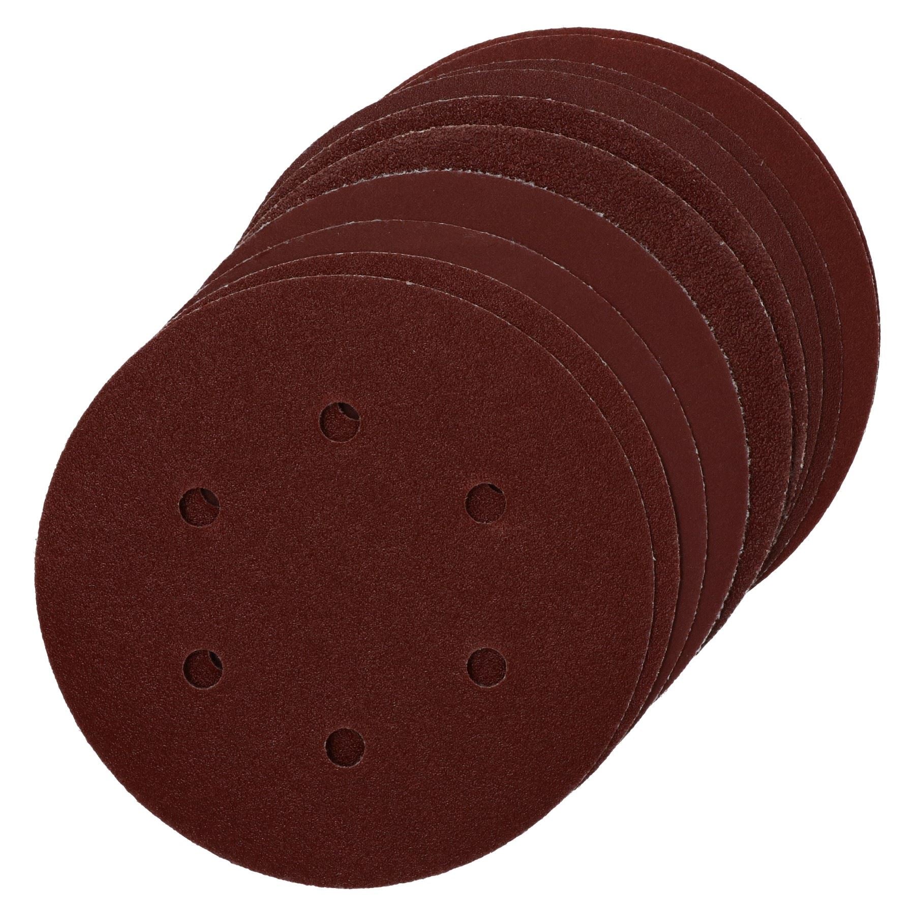 Hook/Loop Sanding Abrasive Discs Orbital DA Palm Sander 100PK 150mm Mixed Grit