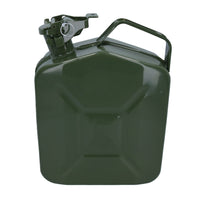 20 Ltr Metal Fuel Jerry Can Holder Storage Container + Flexible Fuel Spout Pourer