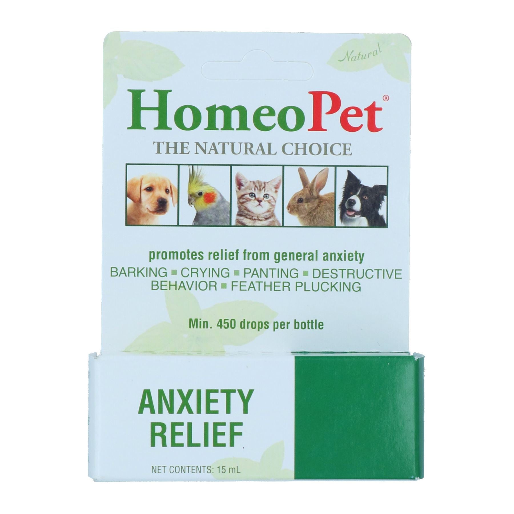 3PK 15ml Natural Anxiety Homeopathic Remedy Dogs, Cats, Small Animals, Birds