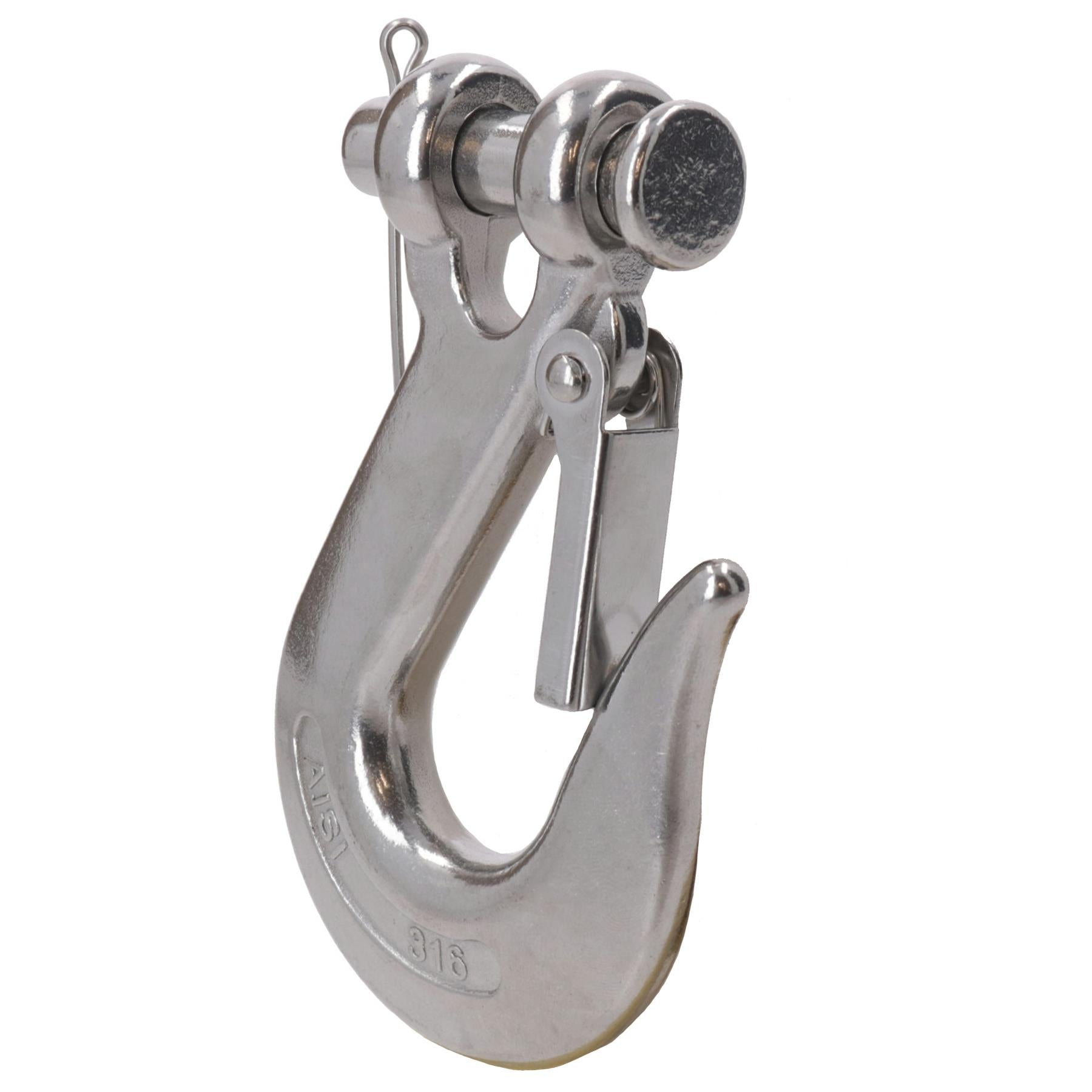 6mm – 12mm Clevis Sling Slip Hook with Safety Catch Stainless Steel Lifting Chain