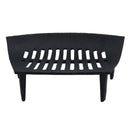 12" Fire Grate For 14" Fireplace Cast Iron Coal Log Black Front Open Basket