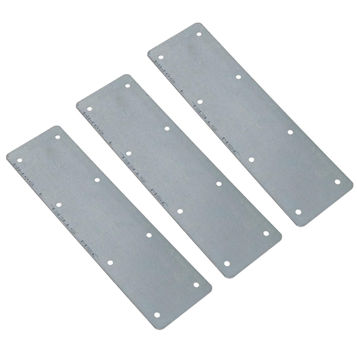Large Internal Sleeper Straight Support Plate 100mm x 350mm Galvanised Steel