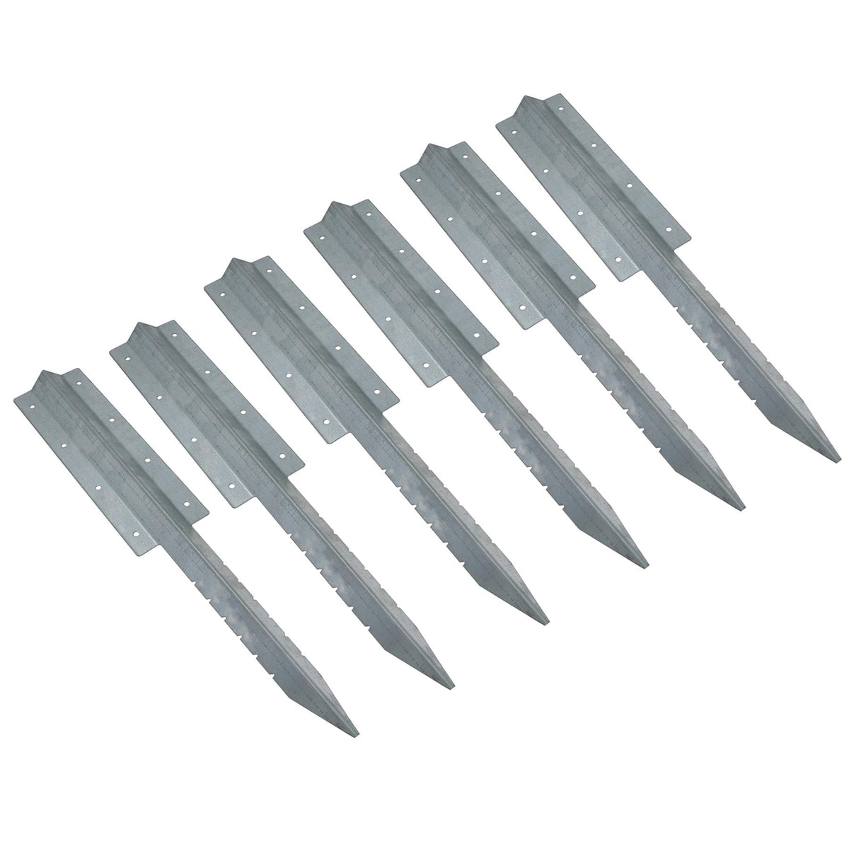 Garden Double Sleeper Straight Support Spike Stake Galvanised Steel 670mm