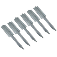 Garden Double Sleeper Straight Support Spike Stake Galvanised Steel 670mm