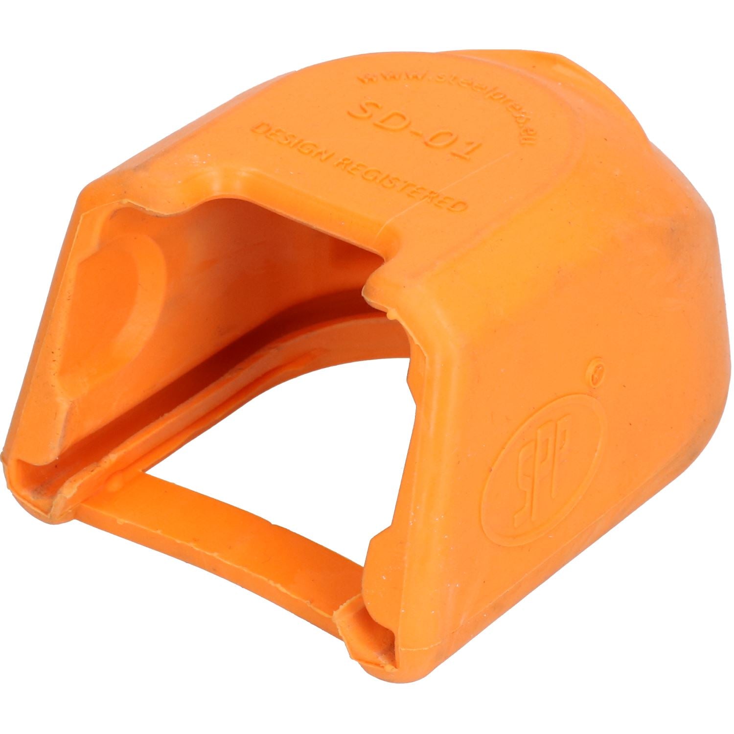 Trailer Pressed Steel Hitch Coupling Soft Cover Protector High Visibility Orange