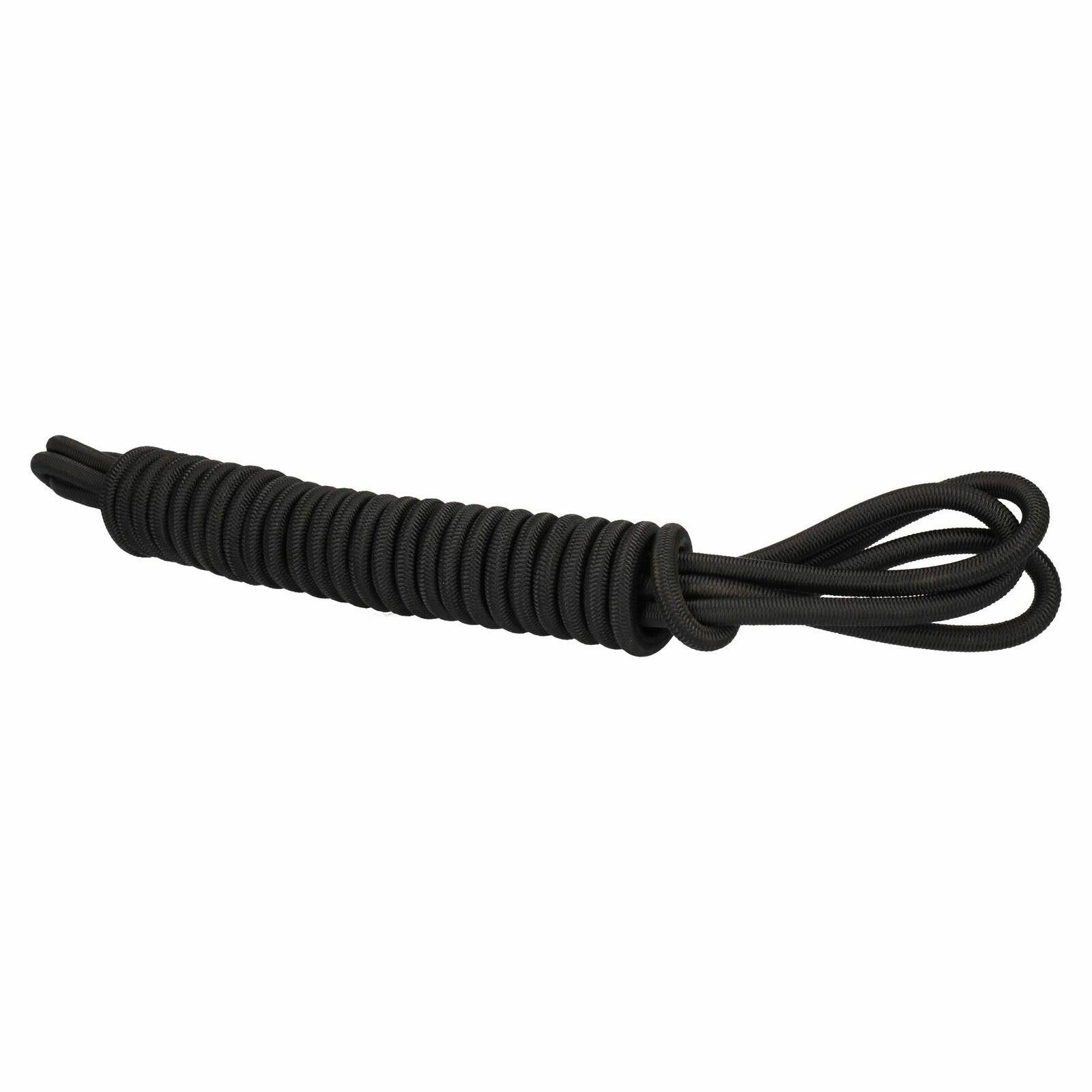 8mm Black Shock Cord Bungee Rope Strap Elastic Rope Tie Down Trailer Covers