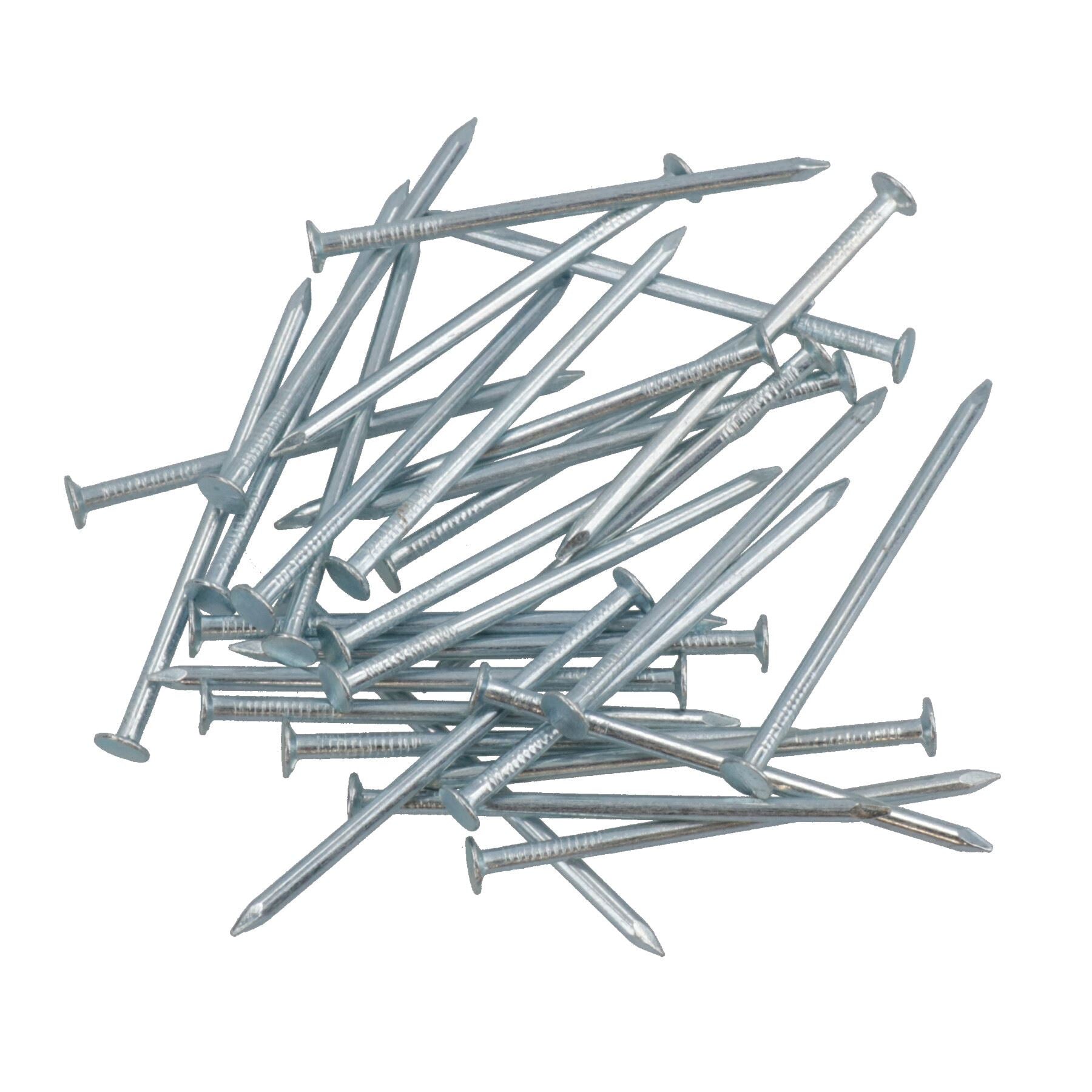 2.3mm x 50mm Round Headed Wire Nails Zinc Plated Timber Wood Building