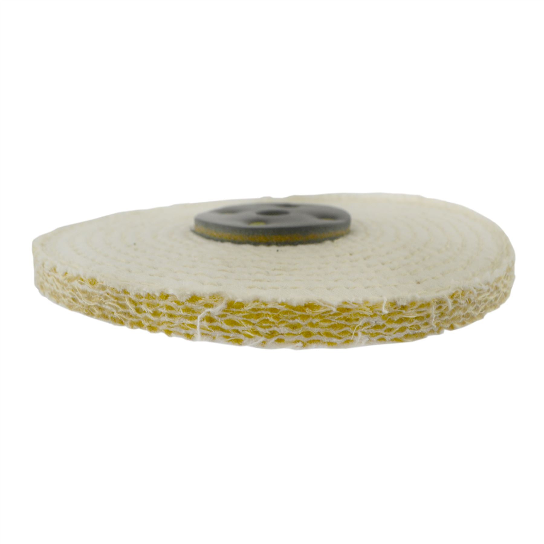 Balai de polissage à coupe rapide en sisal grossier 6" x 0,5" 1 section 1ère étape métal