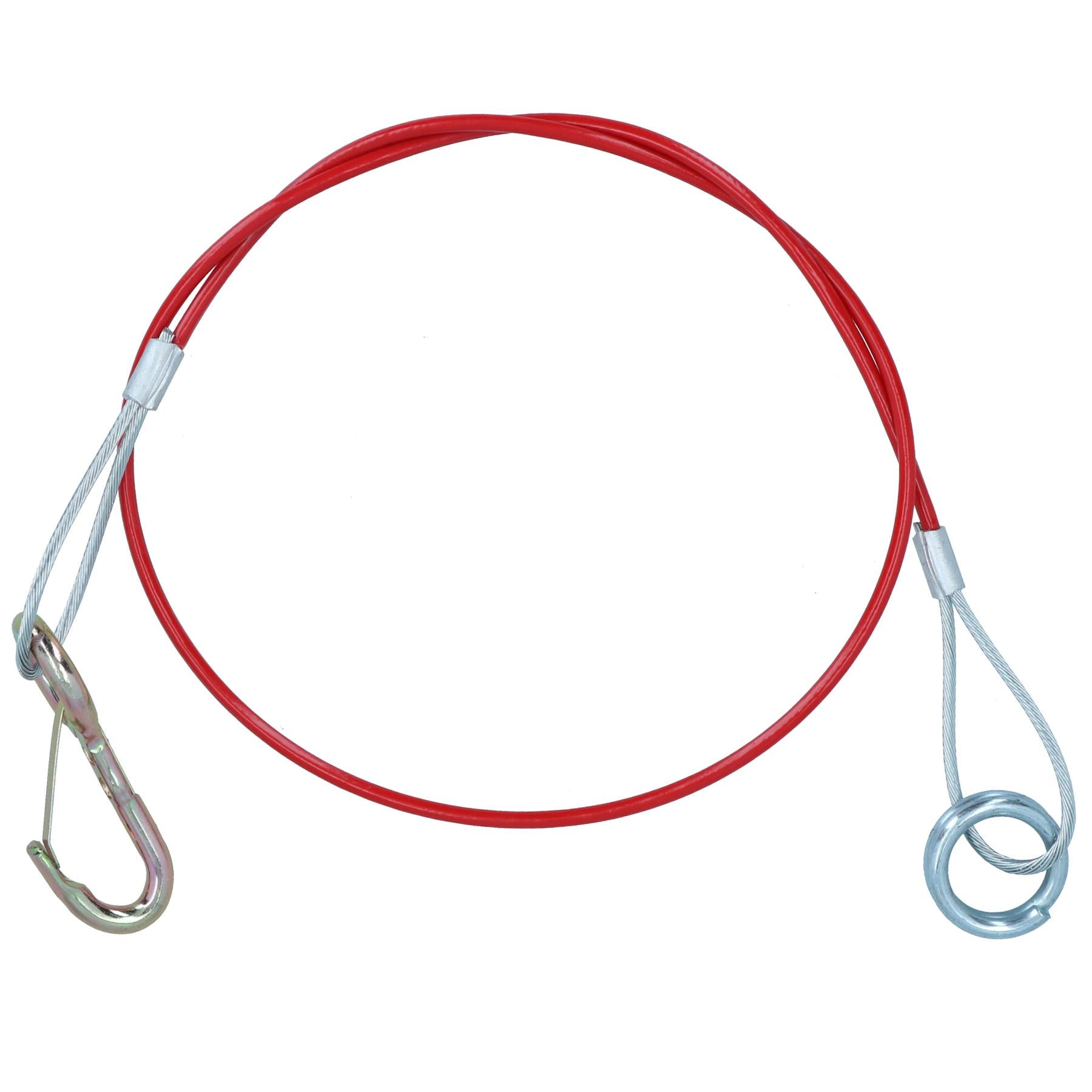 Breakaway Towing Cable For Braked Trailers Caravans Hook And Ring PVC Coated