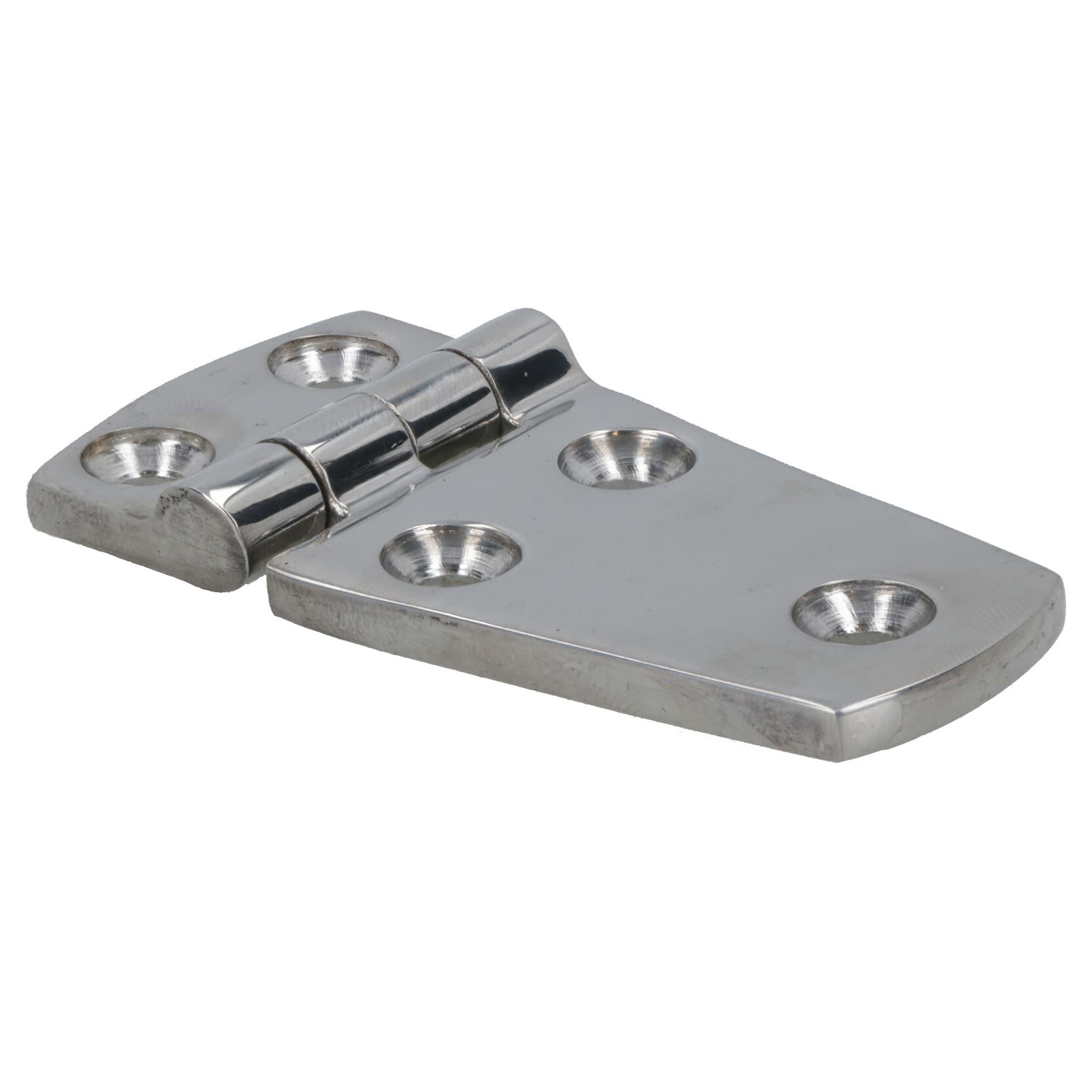 Polished Door Hinge Stainless Steel 76mm x 38mm 316 Long Marine Cabin Hatch