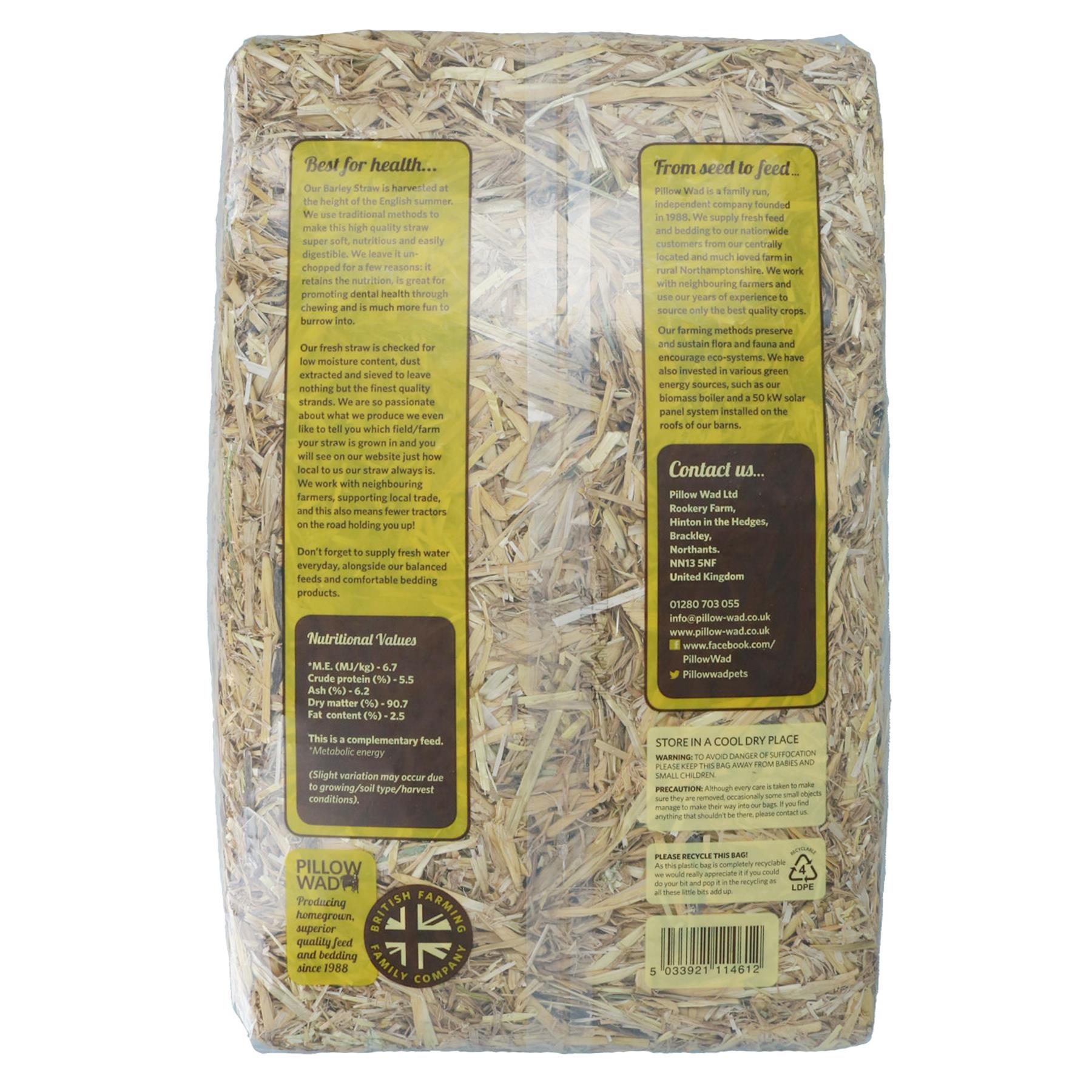 Superior Quality Large Barley Straw Small Animal Bedding Feeding 2KG