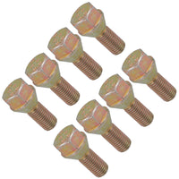 Boulons de roue de rechange M12 x 1,5 pour moyeux de remorque, lot de 8