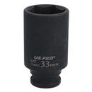 33mm 1/2" Drive Deep Impacted Thin Wall Walled Hub Nut Socket 6 Sided