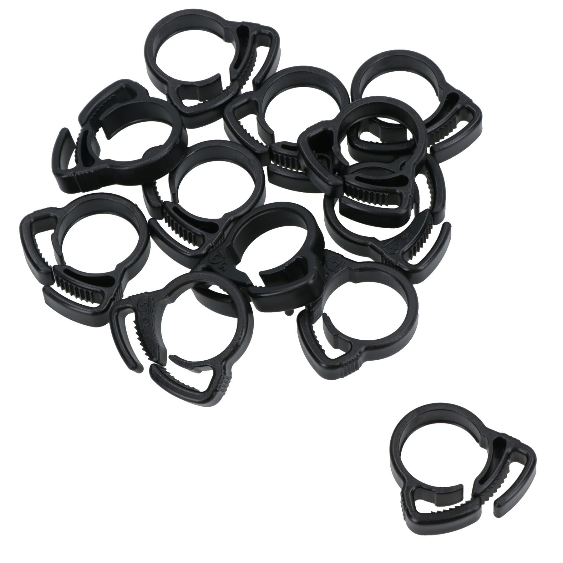 Hozelock Micro Water Irrigation Supply Tube Ratchet Clamps for 13mm Pipe 12pc