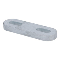 M10 U-Bolt Plate 31mm to 59mm Internal Width Thick Galvanised N-Bolt Backing