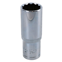 1/2in Drive Double Deep Long Reach Metric Socket 12 Point Sided Bi-hex