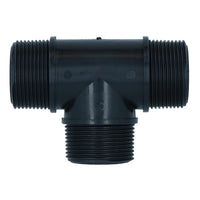 Polypropylene PP 1-1/4in BSP Male Threaded 90° Tee Piece Equal Tees