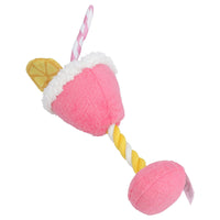 Dog Puppy Gift  Cocktail Rope Toy  Drink Themed Soft Plush Toy Present