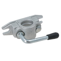 Collier de serrage robuste en fonte de 48 mm (nervuré) pour roues jockey et béquilles TR021