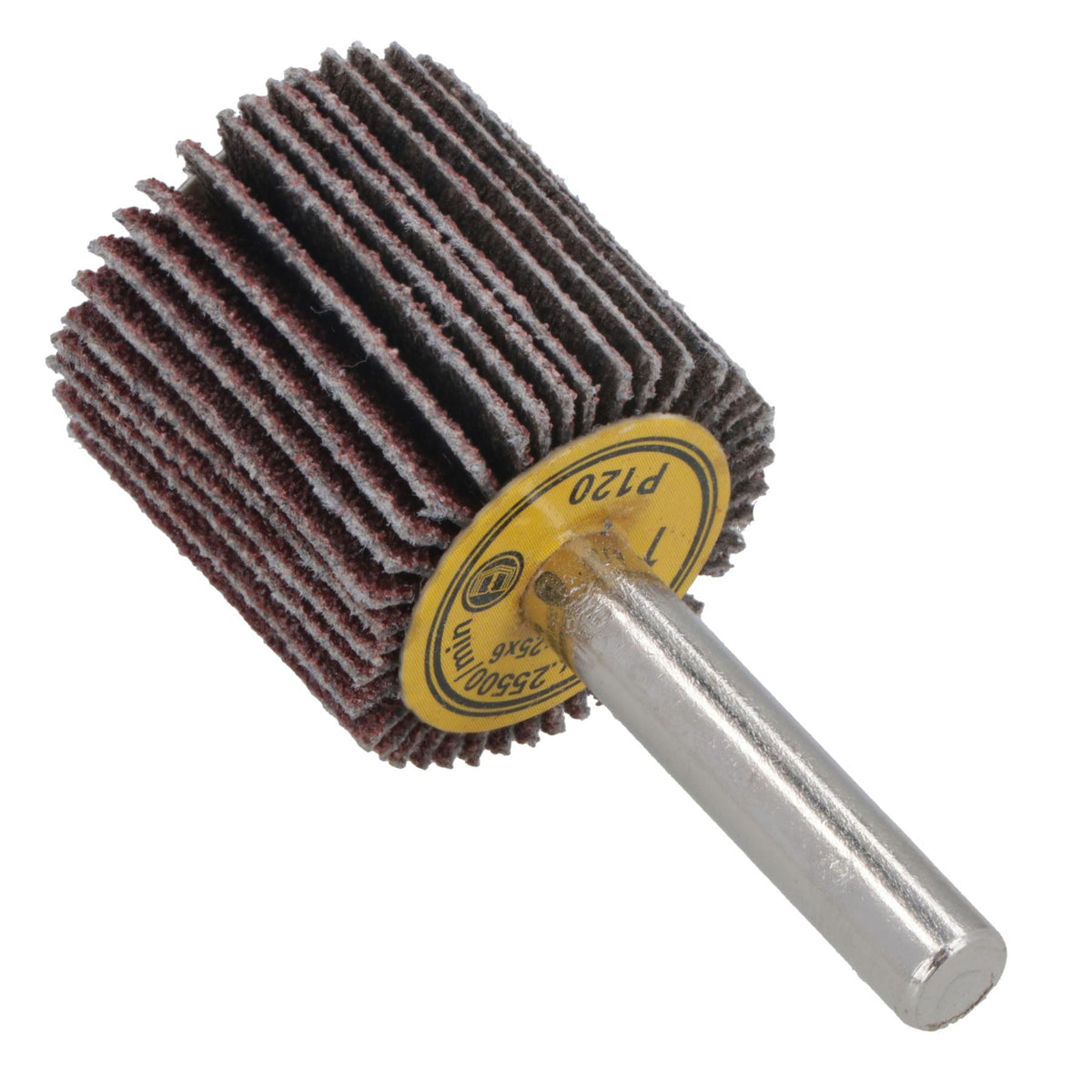 25mm 120 Grit Abrasive Flap Wheel Discs Sanding Rust Removal 6mm Shank
