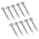 Garden Single Sleeper Straight Support Spike Stake Stainless Steel 440mm