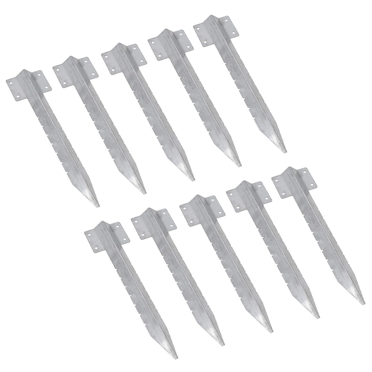 Garden Single Sleeper Straight Support Spike Stake Stainless Steel 440mm
