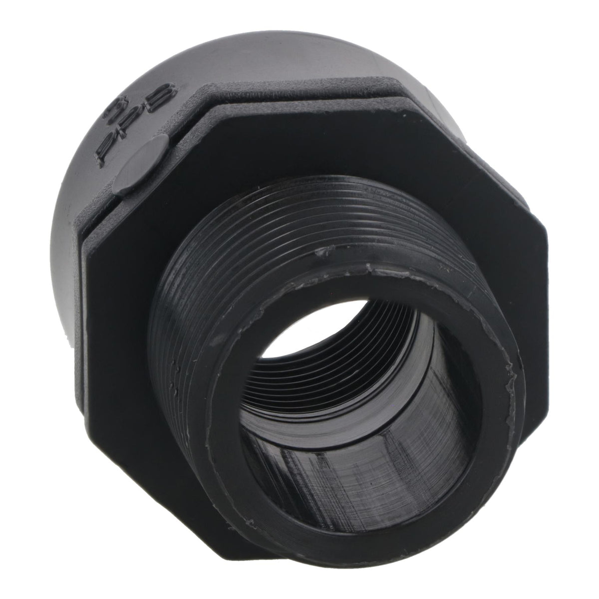 Polypropylene PP Threaded Reducing Socket Female – Male 3/4in – 1/2in BSP