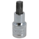 T55 Torx-Bit-Stern-Steckschlüsseleinsatz, 1/2 Zoll Antrieb, Standard-Innenteil, Chrom-Vanadium-Stahl