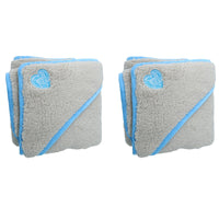 Blue Super Soft Puppy Small Dog Pocket Blanket Snuggle Blanket 60x60cm 2PK