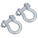 Galvanised Bow Shackle Safety Pin 1-1/4in (31mm) 12T to US Fed Spec