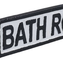 Bathroom Cast Iron Sign Plaque Door Wall House Home Gate Post Hotel Toilet