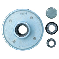 Trailer Wheel Hub 5.5" (139.7mm) PCD Bearings Wheel Bolts & Cap Indespension