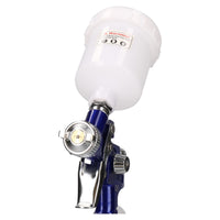 Mini HVLP Gravity Feed Spray Gun 0.8mm, Inline Moisture Trap Pressure Regulator