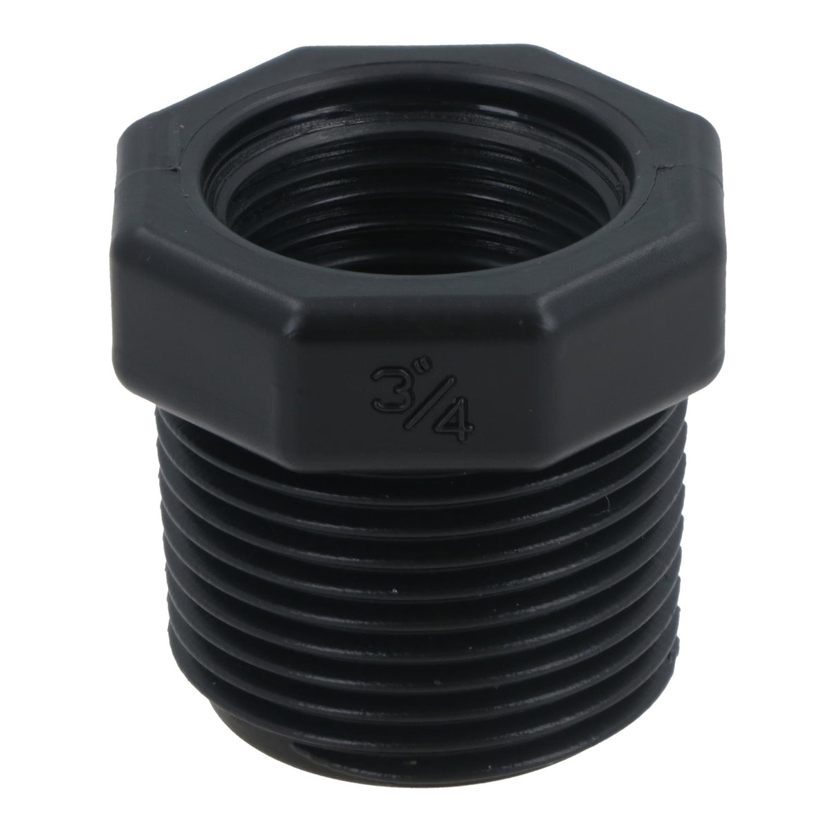 Polypropylene PP 3/4in – 1/2in Female – Male Pipe Threaded Reducing Bush