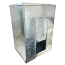 Coal Wood Feed Bunker Fuel Storage Container Galvanised Steel 150kg Capacity