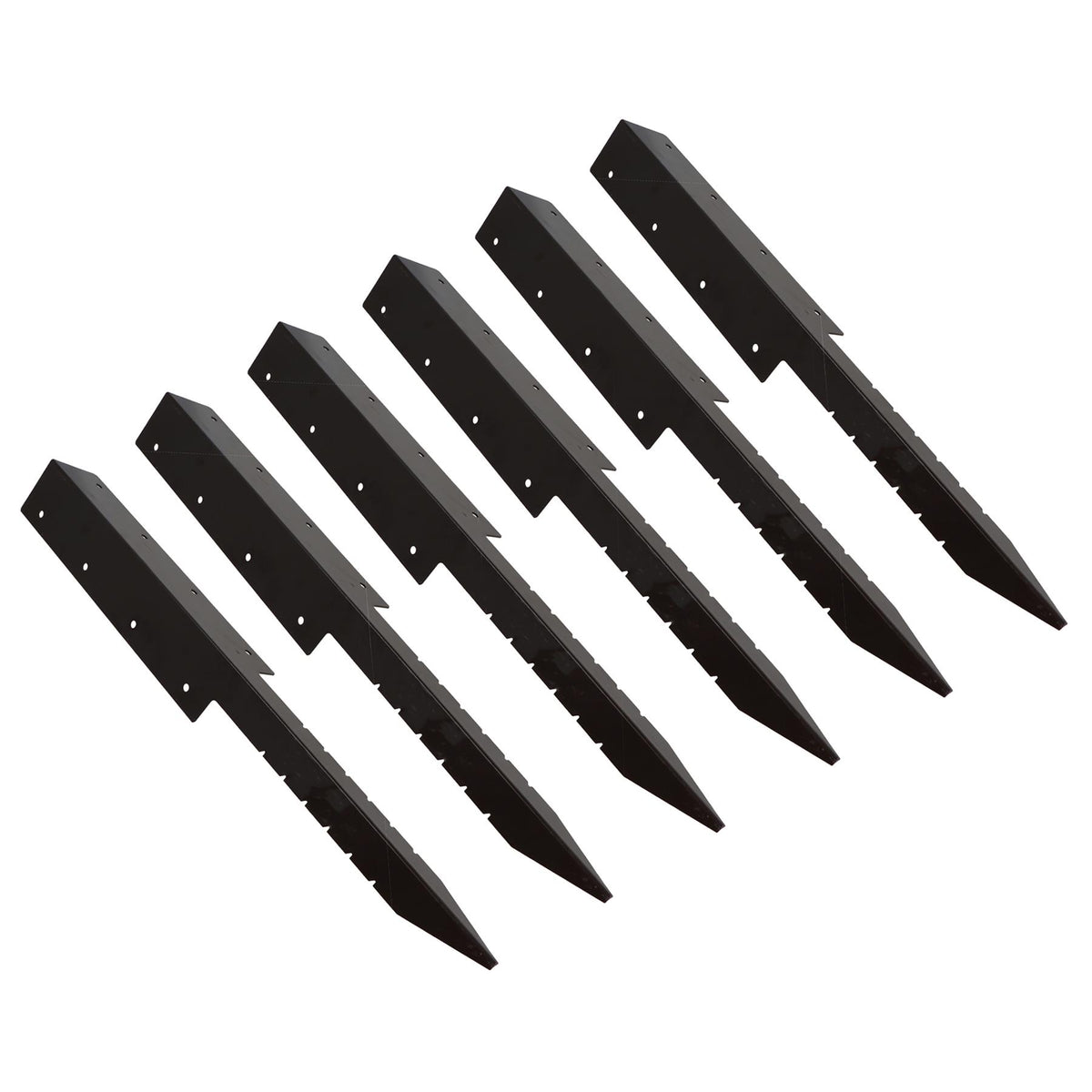 Garden Double Sleeper Corner Support Stake Spike Fastener Brown 670mm Long