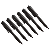 Garden Double Sleeper Corner Support Stake Spike Fastener Brown 670mm Long