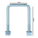 M12 U-Bolt N-Bolt 72mm x 110mm High Tensile for Boat Trailers