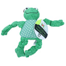 Small Frog Knottie Plush Durable Multi Squeaky Dog Puppy Toy 7x12x20cm