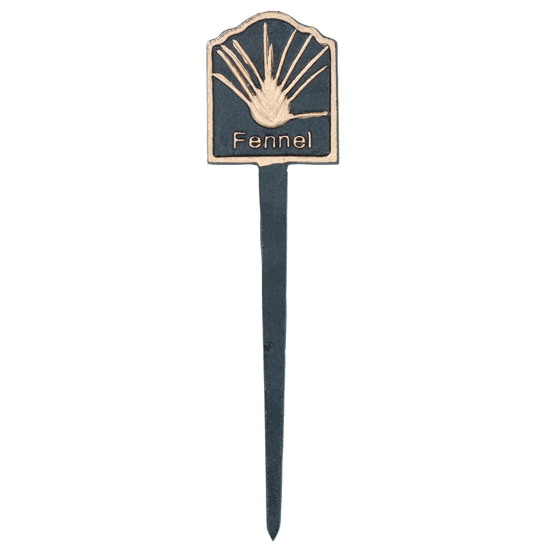 Herbs Sign Marker Label Cast Iron Plant Plaque Garden Yard Allotment 6pc