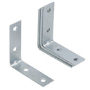 50mm (2in) Corner Brace Bracket Set L Shaped Mending Reinforcing Plate
