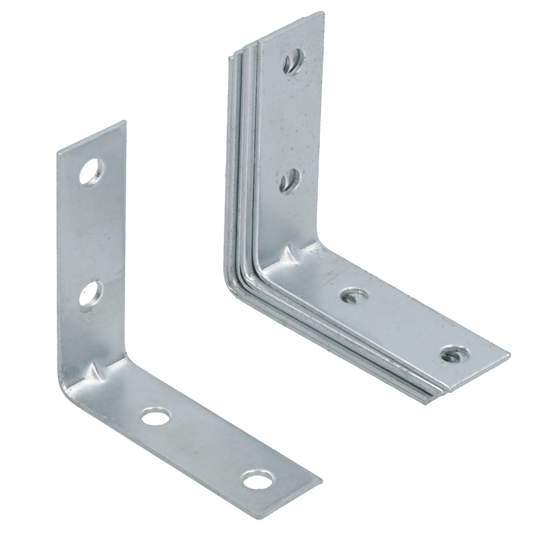 50mm (2in) Corner Brace Bracket Set L Shaped Mending Reinforcing Plate